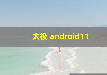 太极 android11